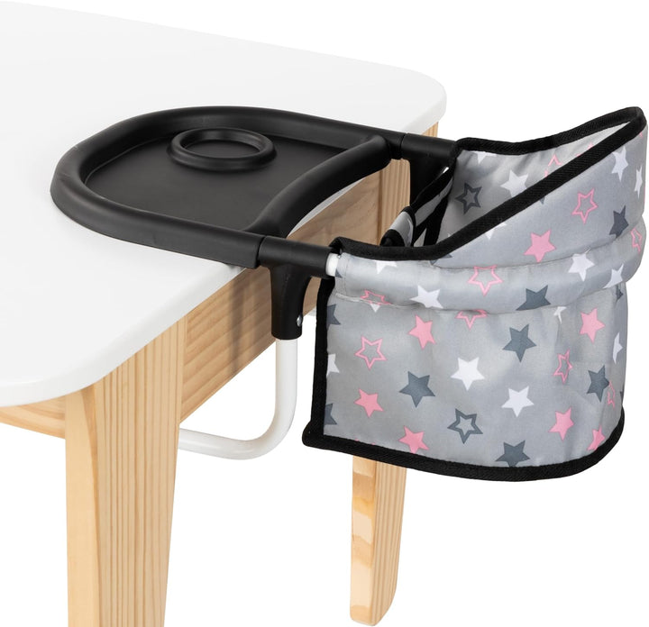 Bayer Design 65907AA Puppentischsitz, Sitz für Puppen mit intergiertem Tablett, für Puppen bis 46 cm