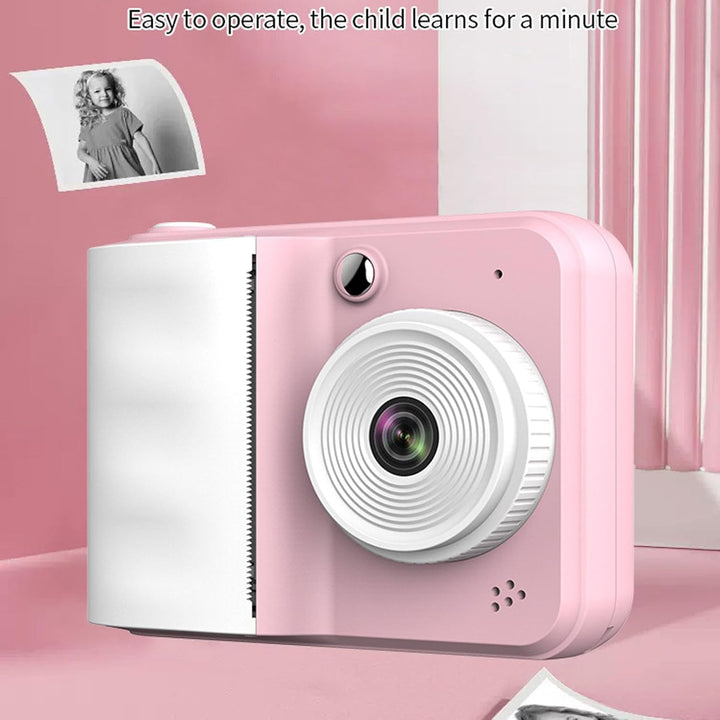Sofortbildkamera, 48MP 1080P HD Sofortdruck Digitalkamera mit 2,4 Zoll Bildschirm, Tragbare Reisekam
