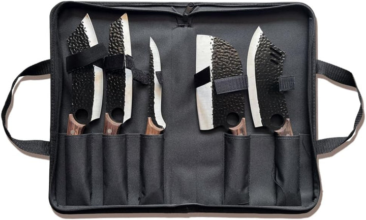 5 Stücke Kochmesser, Küchenmesser- Handgeschmiedet Chefmesser,Perfekt zum Schneiden Messer, Japanisc