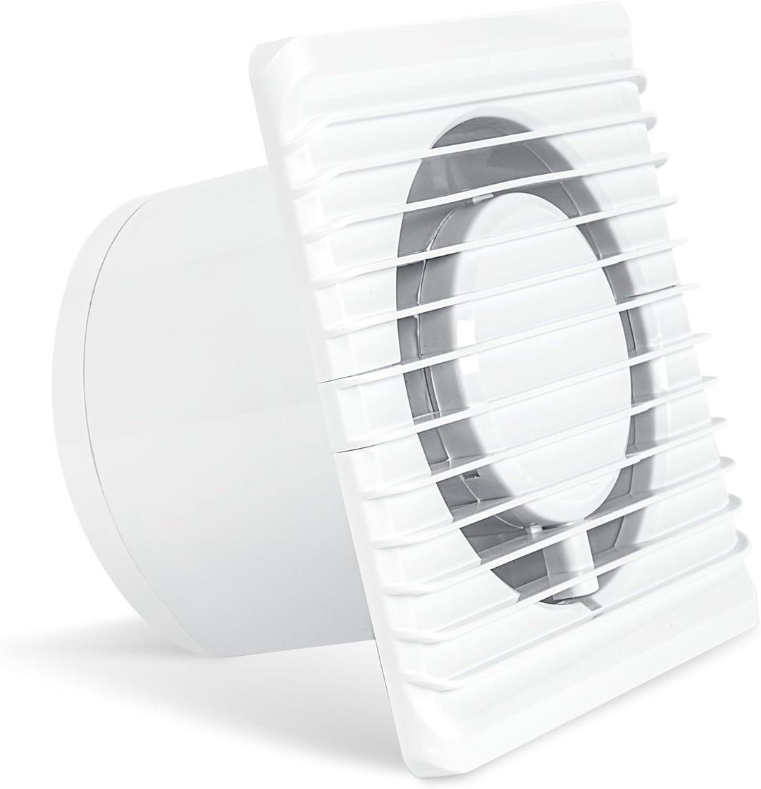 SYSTERM Abluftset Ø 100 mm mit Ventilator, Lüftungsanlage und Aussenlüftung Wetterschutzgitter. Klei