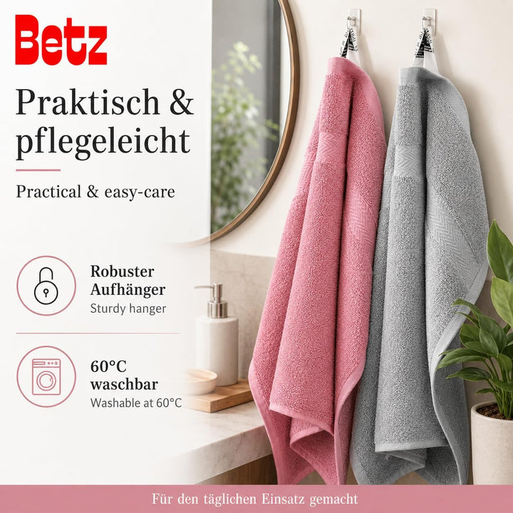 Betz 10-TLG. Handtuch-Set Classic 100% Baumwolle 2 Duschtücher 4 Handtücher 2 Gästetücher 2 Seiftüch