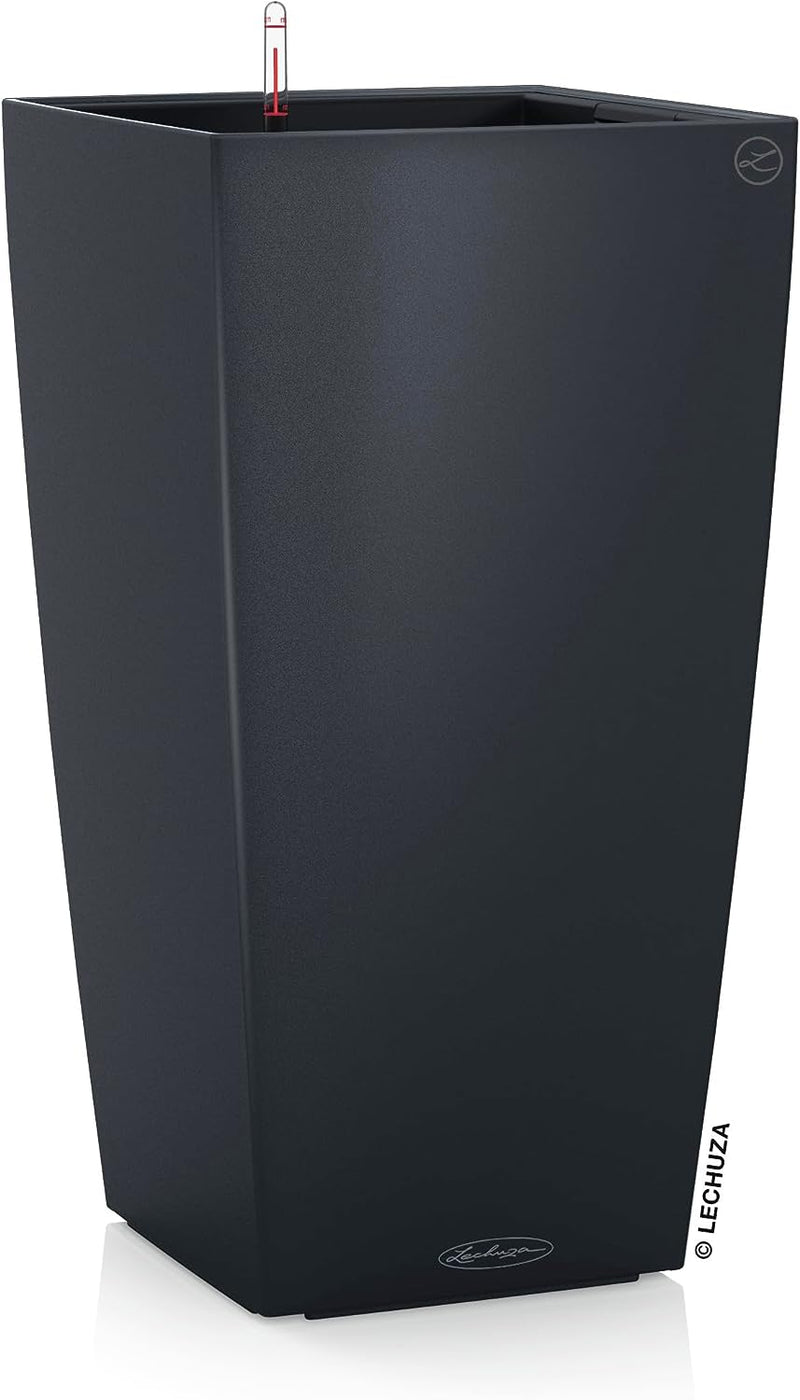 LECHUZA CUBICO Color 40 schiefergrau 13158 Schiefergrau 39.5x39.5x75.5 cm, Schiefergrau 39.5x39.5x75