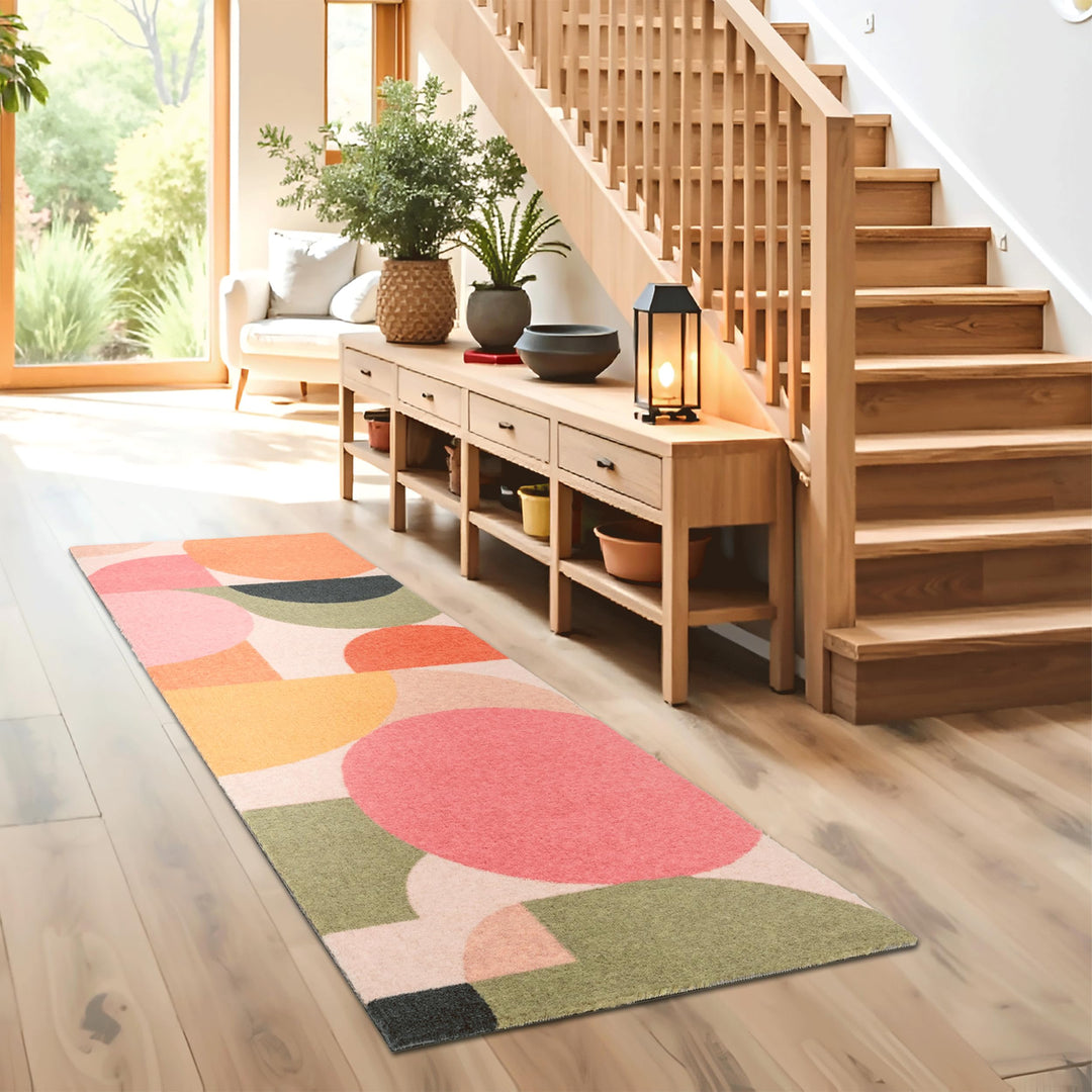 Astra rutschfeste Küchenläufer innen - Grafik bunt 50 x 150 cm Läufer - Wohnraum Fussmatte Design -