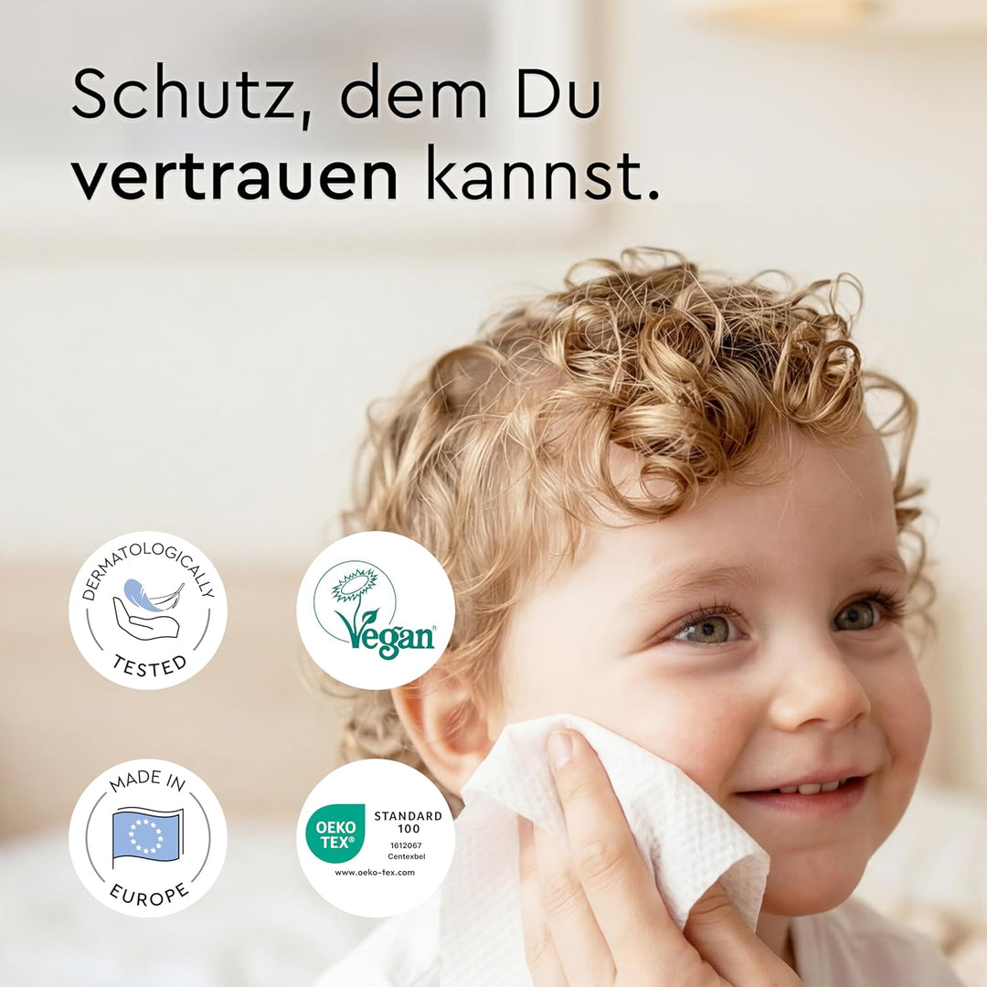 LILLYDOO Baby Feuchttücher mit 99% Wasser,extra grosses Tuch, 576 Stück (8 x72), 100% plastikfrei, o