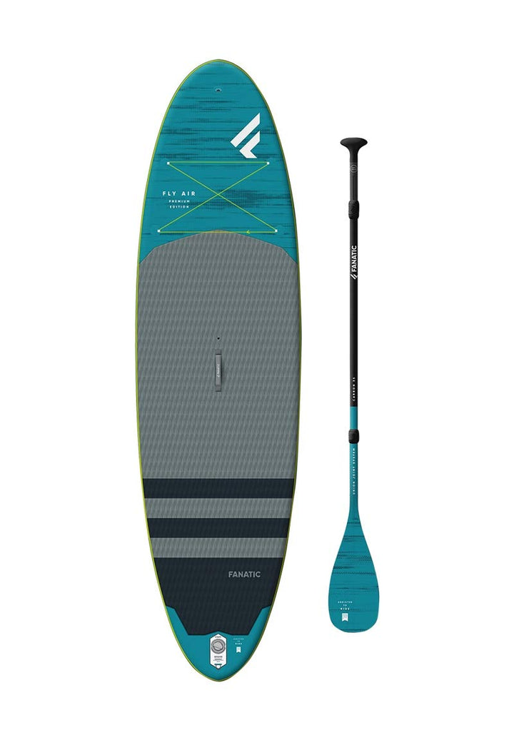 FANATIC Stand Up Paddle Board Fly Air Premium Set mit C35 Carbon Paddel und Pumpe 10.4 FT, 10.4 FT