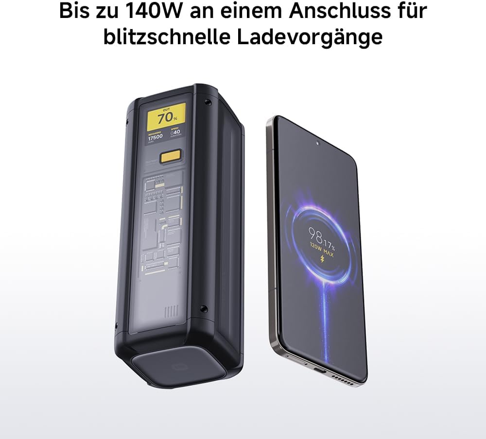Xiaomi 212W HyperCharge Power Bank 25000mAh – Hochleistungs-Powerbank mit 140W Schnellladefunktion u