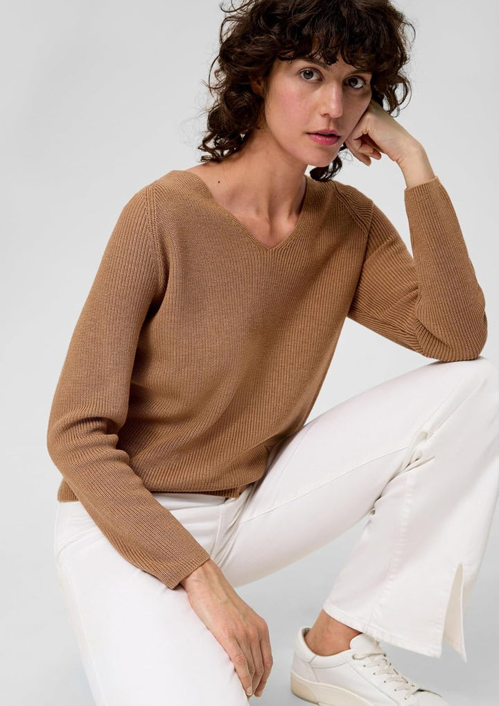 s.Oliver Strickpullover mit Raglanärmeln 40 84w5_zimt, 40 84w5_zimt