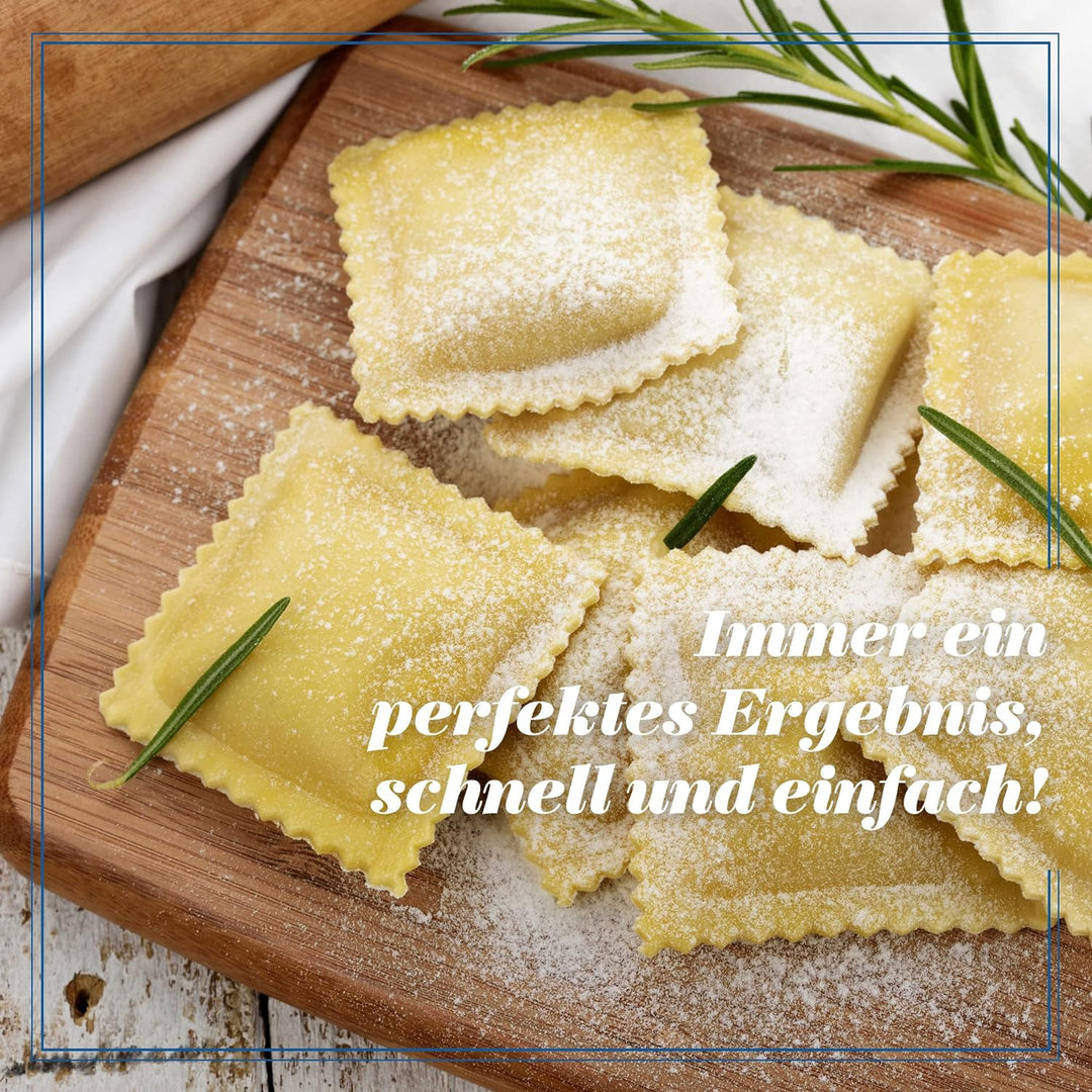 La Gondola Ravioli-Stempel - Quadratisch Gewellt 45x45mm | Italienisches Pasta-Werkzeug für Zuhause