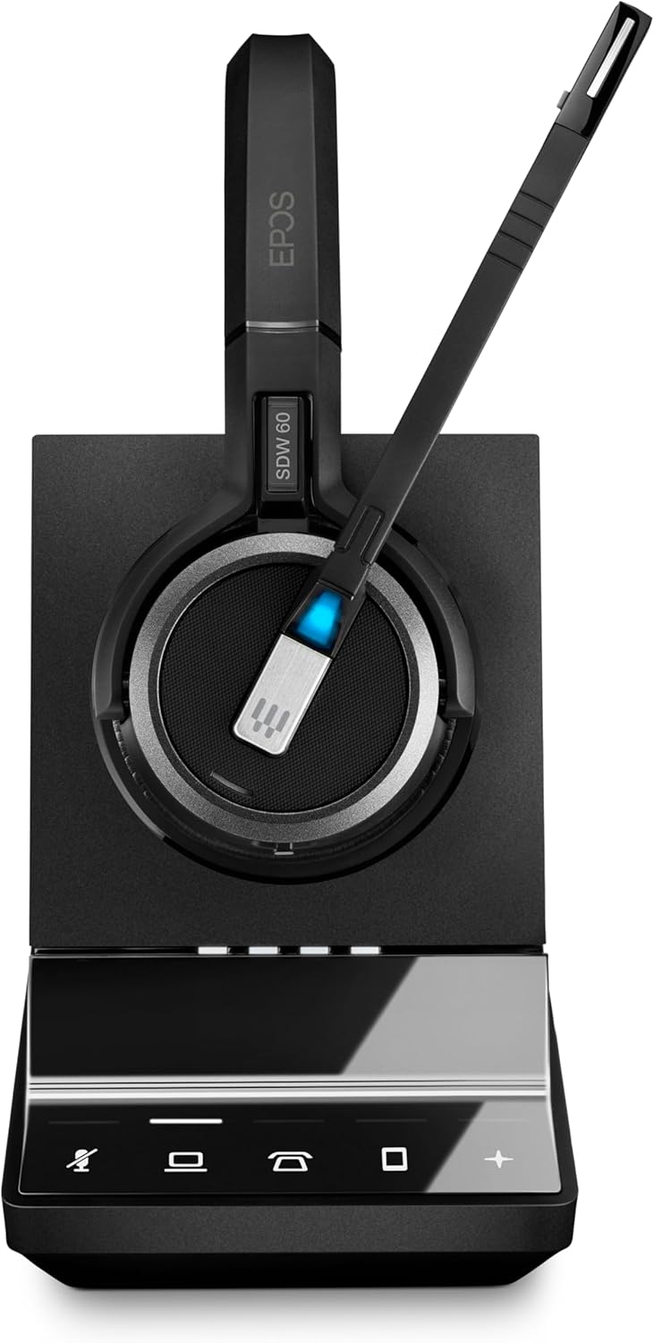 Epos Impact SDW 5066, Beidseitiges kabelloses DECT-Headset Triple-Konnektivität, Noise Cancelling-Sy