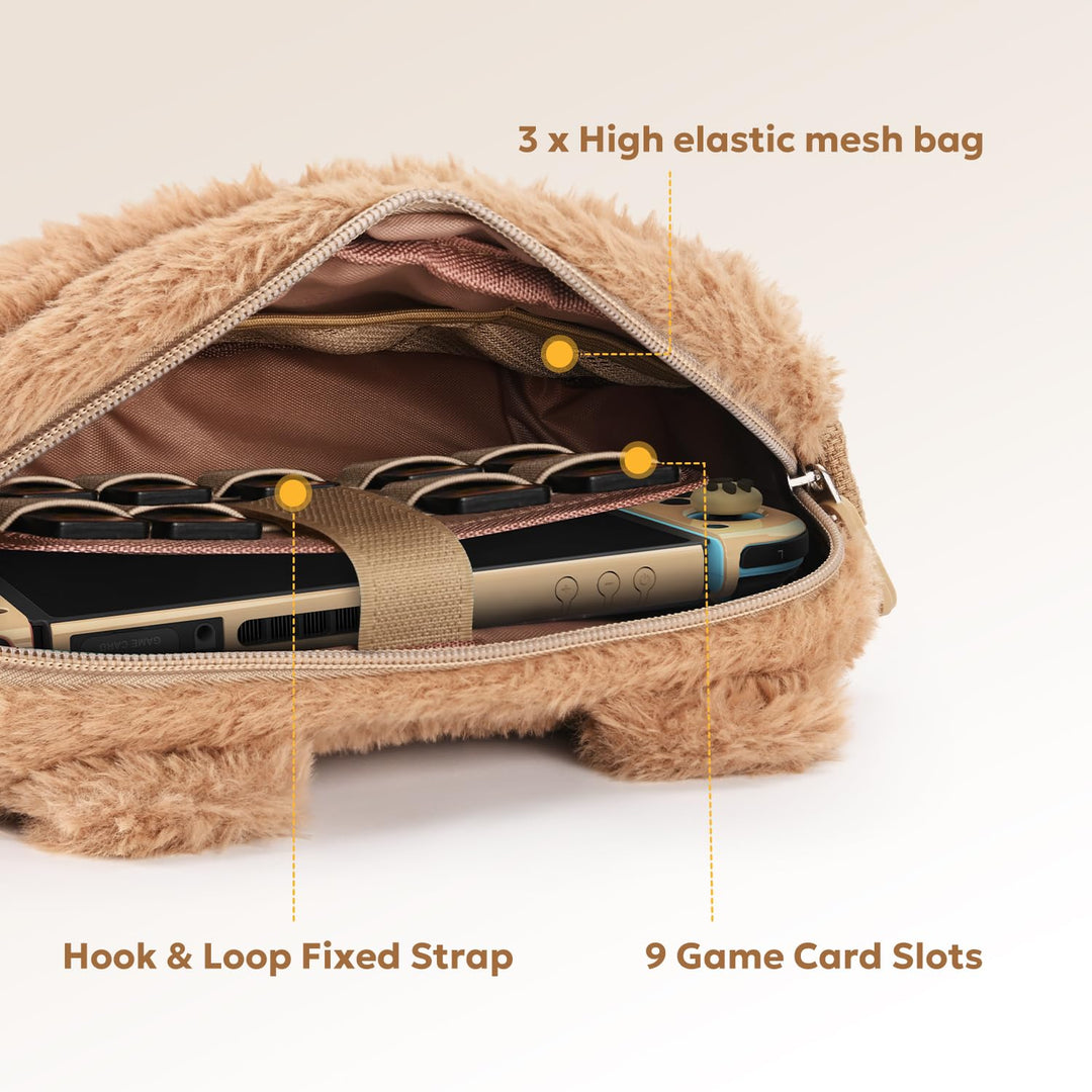 IA innoAura Switch Tasche (Switch Brown Bear), Switch Brown Bear