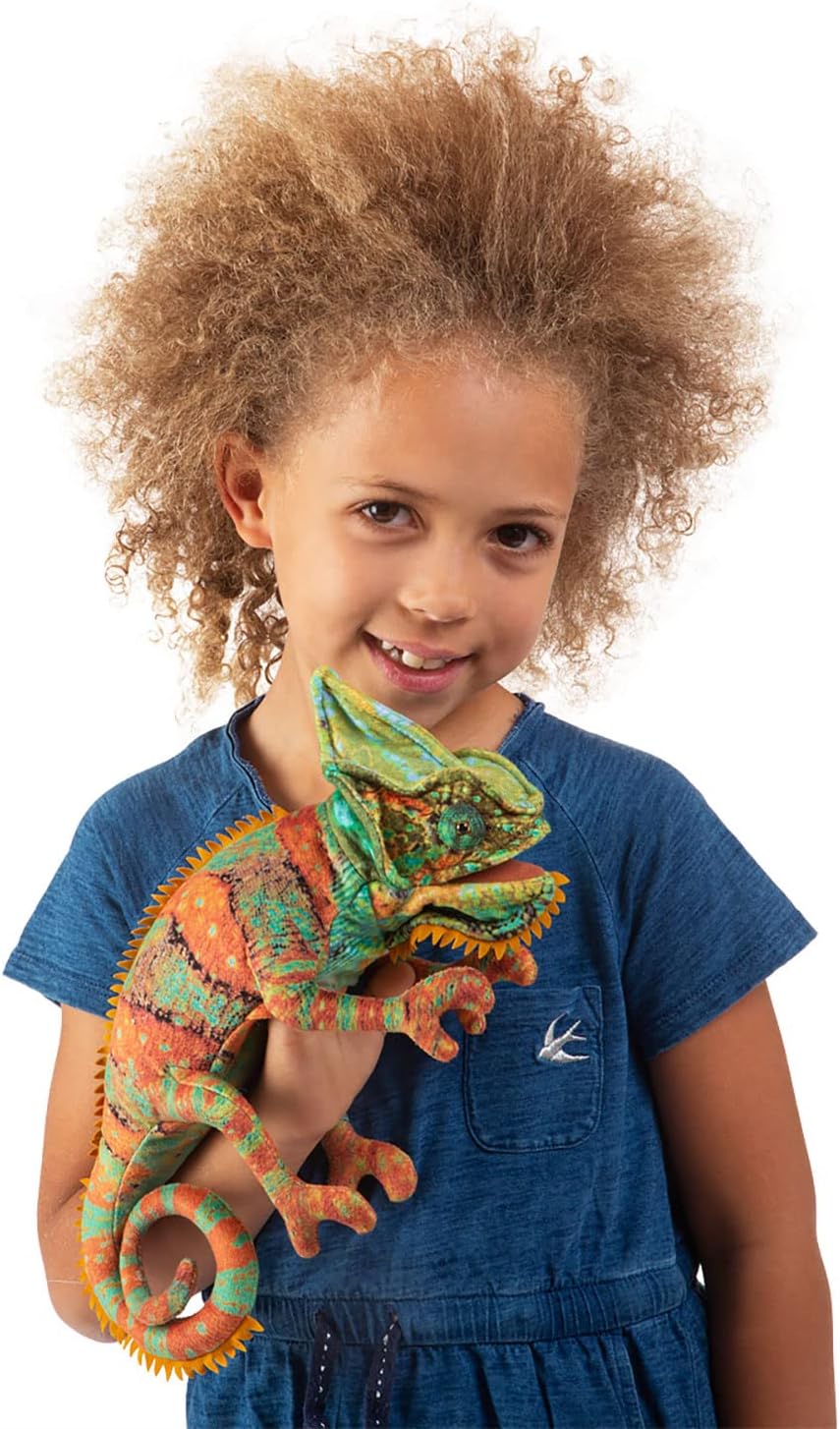 Folkmanis Handpuppe kleines Chamäleon/Small Chameleon 3153