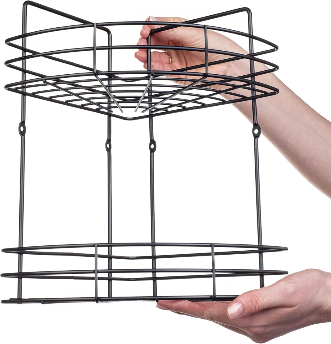 KADAX Duschablage Ecke, Badezimmer Organizer, Eckregal, Badregal, Duschregal, Duschgel und Shampoo H