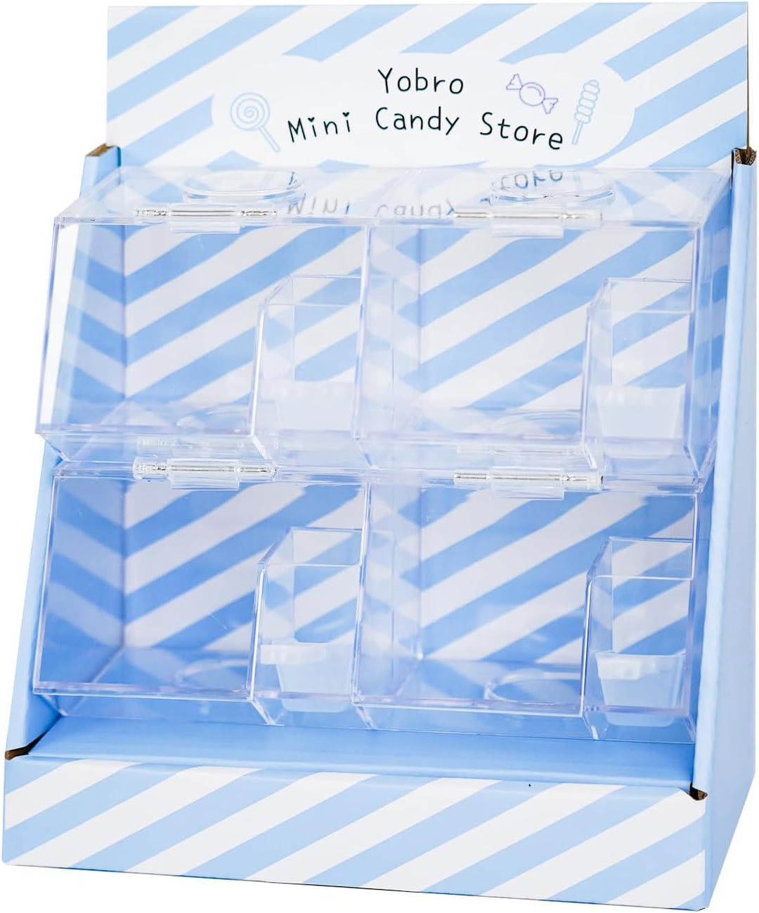YOBRO Mini-Süssigkeitenladen, Retro-Mini-Süssigkeitenspender, Süssigkeiten-Bar, Snack-Spender mit Sc