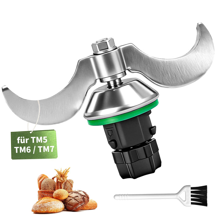 Teigmesser kompatibel mit Vorwerk Thermomix TM5 TM6 TM7 – Edelstahl Mixmesser Ersatzteil für Vorwerk