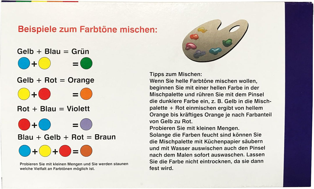 Fenstermalfarben Grundausstattung Starterset auch für Ostern von Ahrenshof, Window Colors Set mit 5