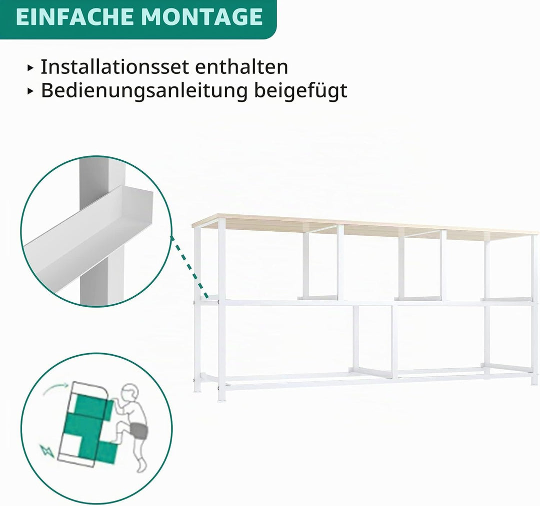 YITAHOME kommode mit Schubladen, Schrank mit 5 Schubladen aus Stoff, Aufbewahrungskommode Modernen S
