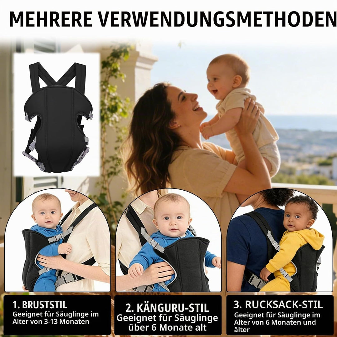 Babytrage,Verstellbar Baby Carrier für Kleinkind,Babytrage Neugeborene ab Geburt,Baby Tragegurt,Hüft