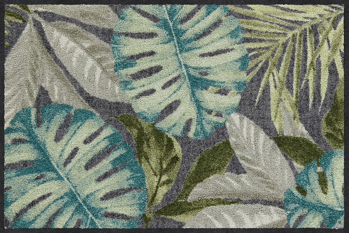 Salonloewe Coco anthrazit Fussmatte waschbar 050 x 075 cm Fussabtreter Schmutzfangmatte Eingangs-Tür