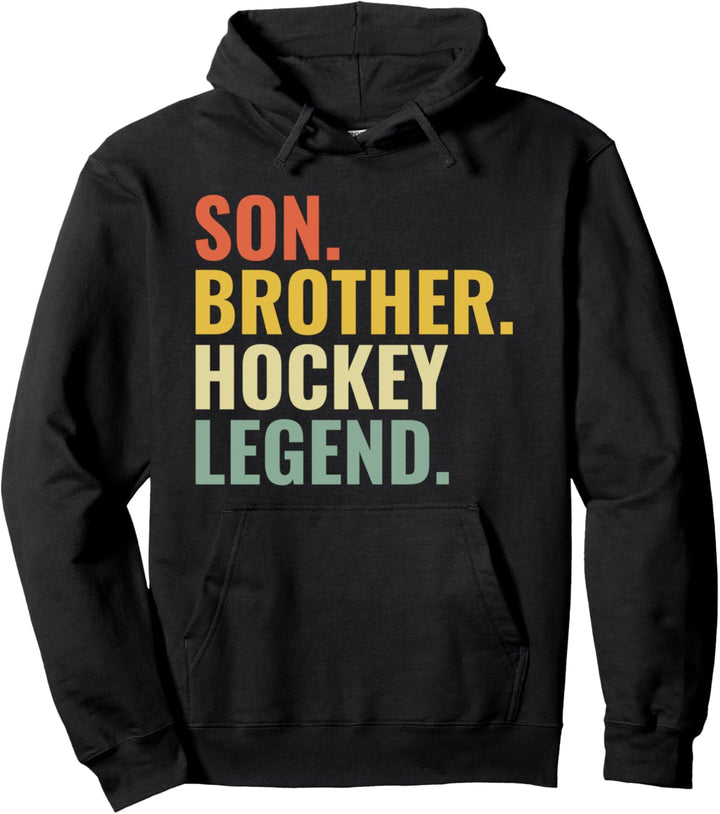 Son Brother Hockey Legend Feldhockey für Hockeyspieler Pullover Hoodie