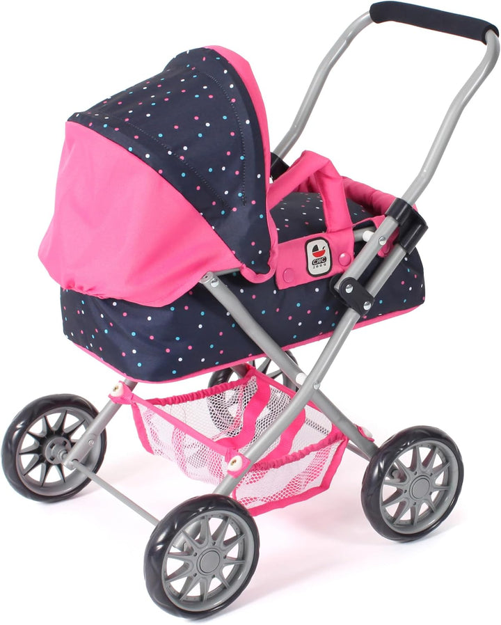 Bayer Chic 2000 - Puppenwagen Smarty, Kleiner Kinderpuppenwagen für Kinder ab 2 Jahren, Spielzeugkin
