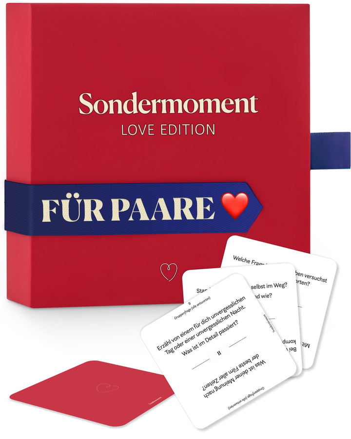 Sondermoment Love Edition - Das Paar-Spiel für besondere Momente, mehr Vertrauen und Liebe | Edles T