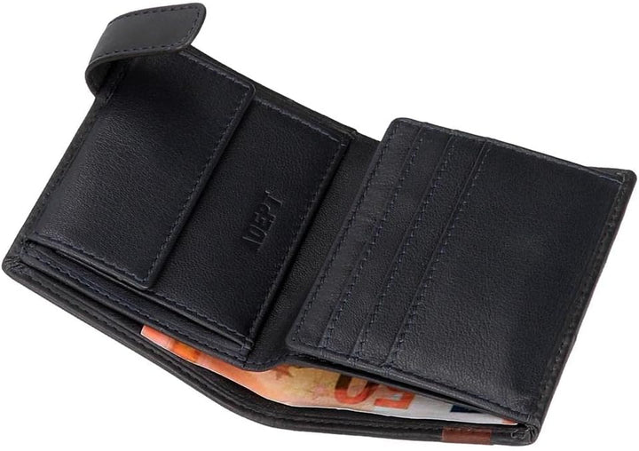 joumma Bags,s.l. Adept MAX Vertical Wallet with Klicken Sie auf Geldbörse Blau, Klicken Sie auf Geld