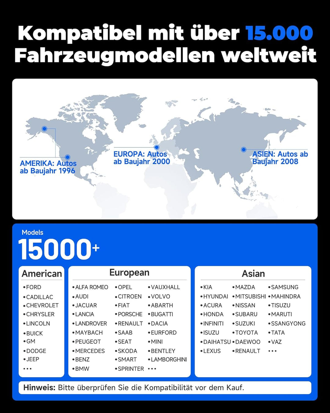 TOPDON AL400 OBD2 Diagnosegerät, 10 OBD2 Modi, One Touch I/M Bereitschaftstaste, lebenslange Updates