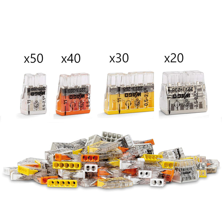 Wago 140 Stück Verbindungsklemmen Compact 2273-202 | 2273-203 | 2273-205 | 2273-208