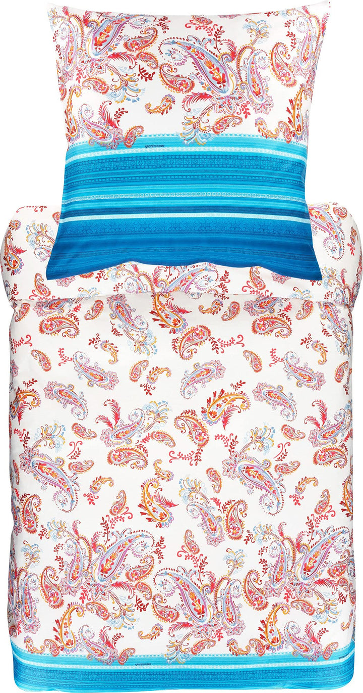 Bassetti Bettwäsche Set, Baumwolle, Azur, 155X220 155X220 Azur, 155X220 Azur