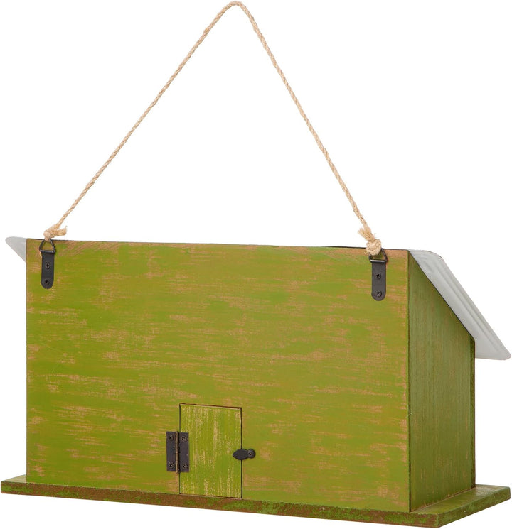 Glitzhome Vogelhaus zum Aufhängen, 35,6 cm, gross, Grün, Grün