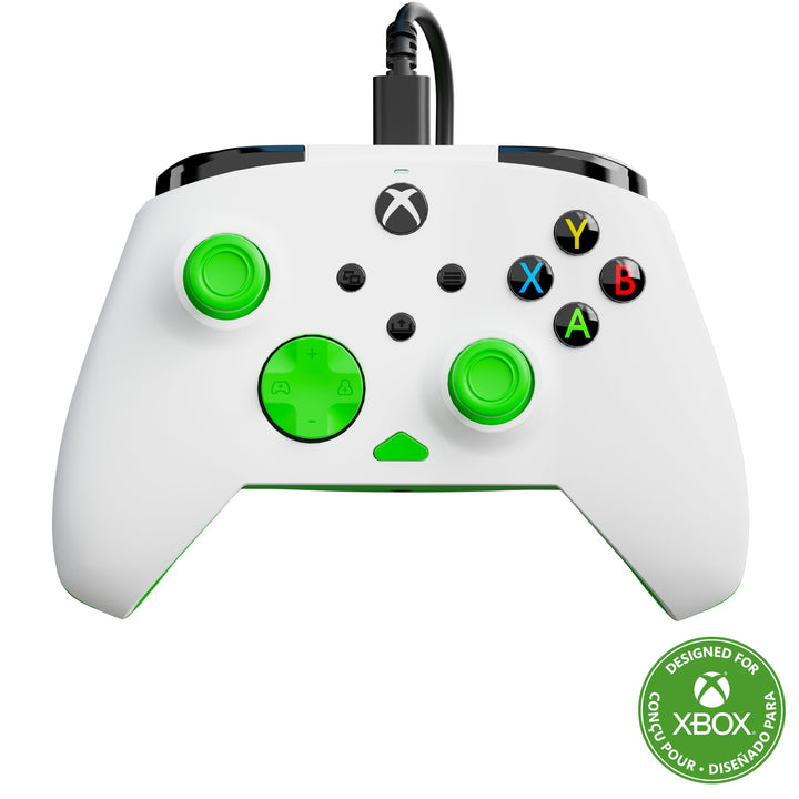 Turtle Beach Rematch Core Weiss/Grün Wired Gaming Controller – Lizenziert für Xbox Series X und S, X