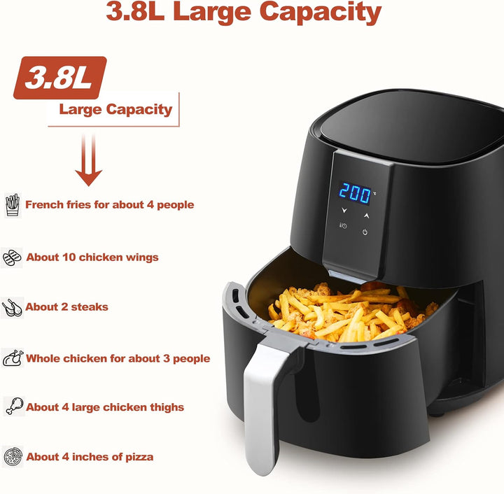 TUKAILAi Heissluftfritteusen zu Hause (3.8L-Digital), 3.8L-Digital