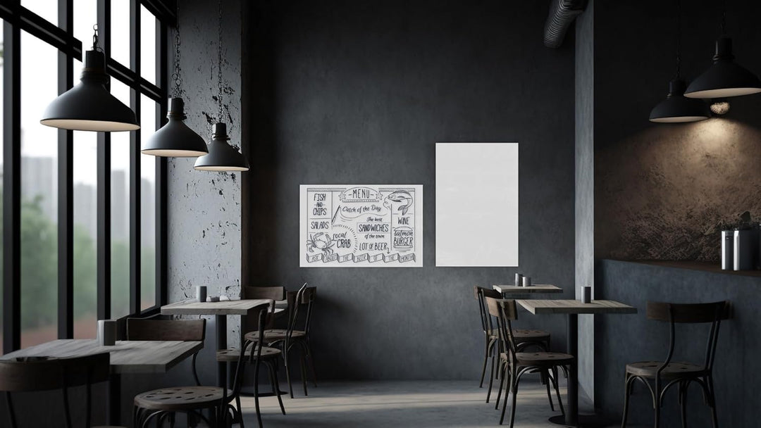 ALLboards Glasboard Magnetisch Perlweiss 90x60cm, Rahmenlos, Glastafel, Magnettafel, Gehärtetes Glas