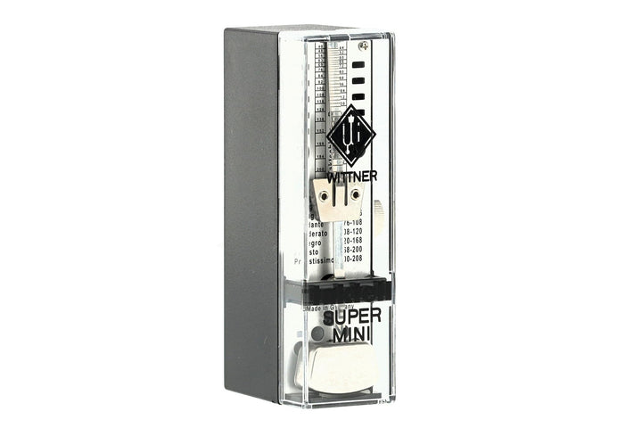 Wittner Metronom 886051 Kunststoffgehäuse ohne Glocke Taktell Super Mini schwarz, schwarz