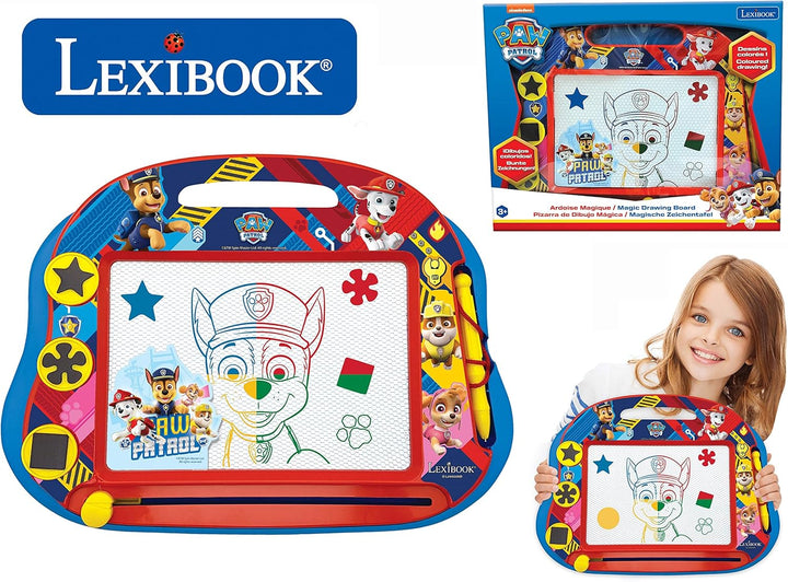 Lexibook Magische magnetische Paw Patrol Helfer auf vier Pfoten Zeichentafel, Magnettafel für Kinder