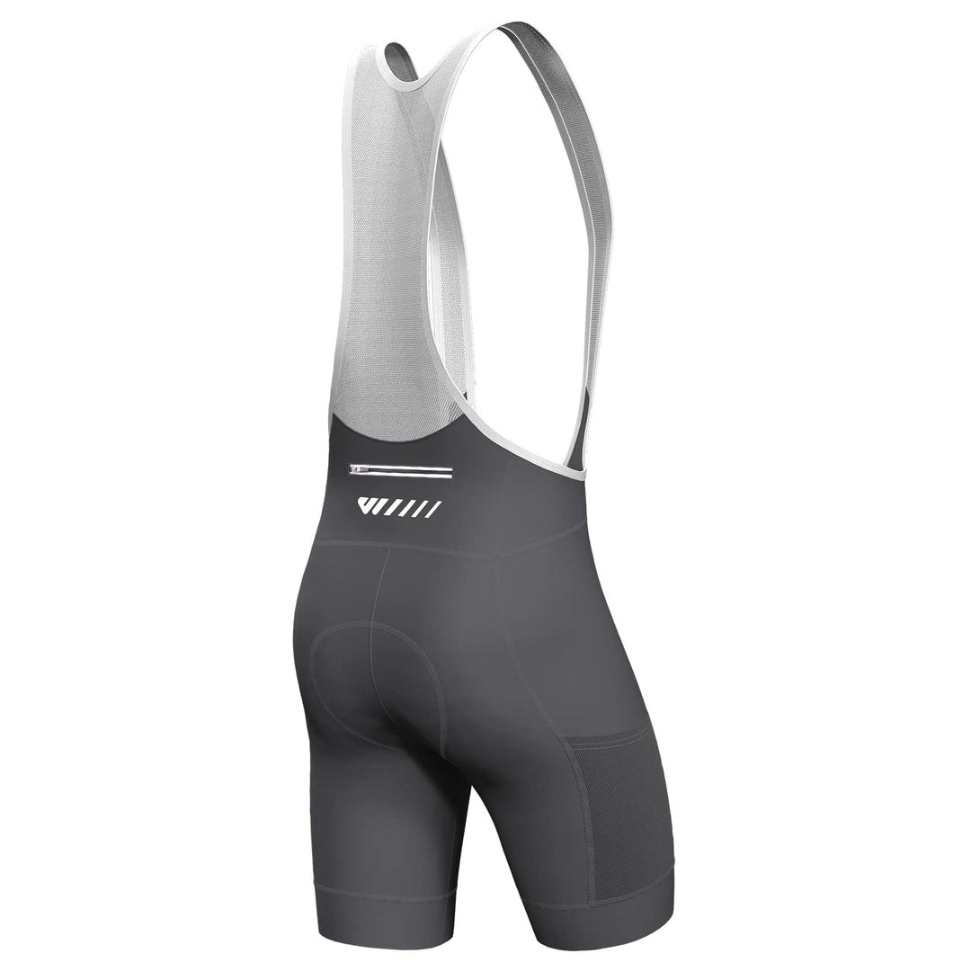 Lo.gas Herren Radfahren Bib Shorts, Gel Gepolstert Mit Taschen, Atmungsaktiv Quick-Dry für Männer M