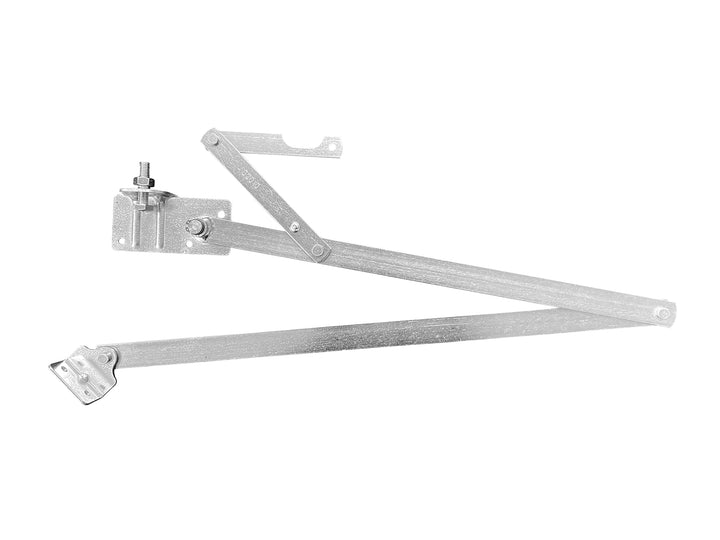 Roto Original Treppe Gestänge Knickhebel komplett Rechts Silber Quadro/Cadet 3 Norm, Rechts