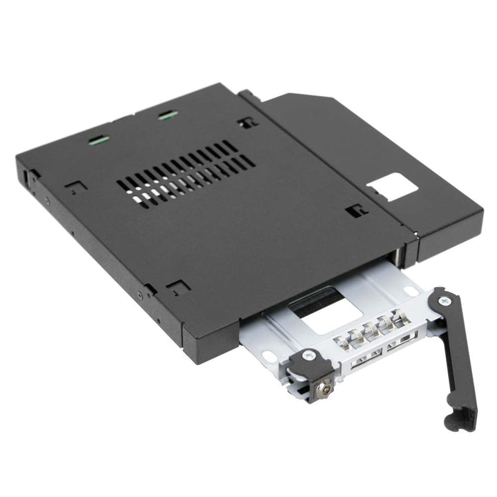ICY DOCK SATA/SAS Hot Swap Wechselrahmen für 2,5 Zoll (6,4cm) SSD/HDD - Slim-ODD/Slim-FDD Vollmetall