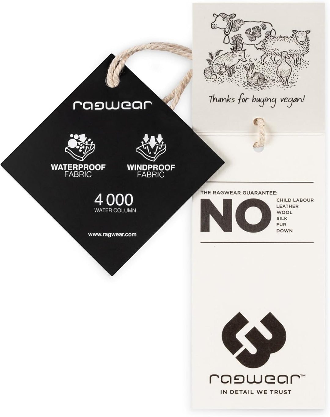 Ragwear Damen Übergangsjacke leichte Jacke kurz wasserdicht (Wassersäule: 4.000 mm) mit Kapuze Danka