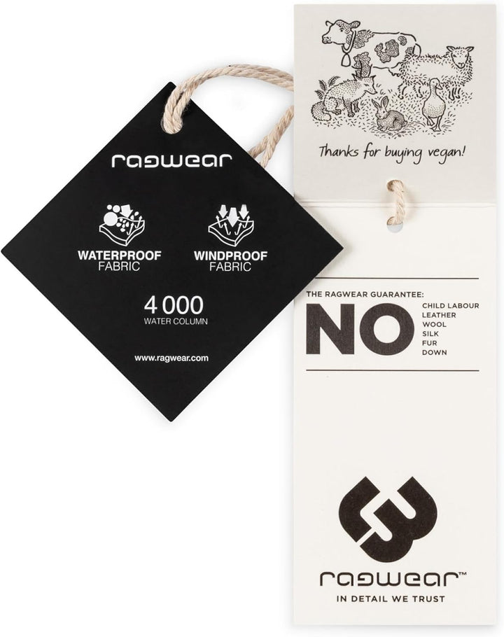 Ragwear Damen Übergangsjacke leichte Jacke kurz wasserdicht (Wassersäule: 4.000 mm) mit Kapuze Danka