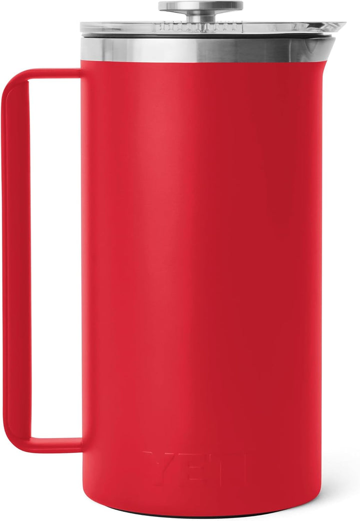 YETI Rambler Stempelkanne Mit DuraSip Keramikbeschichtung, Rescue Red, 64 oz (1.9 L), Rescue Red