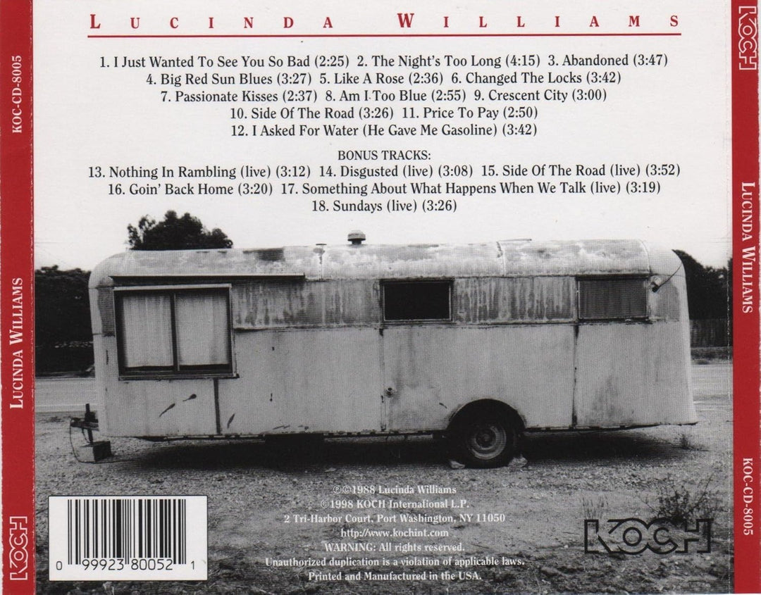 Lucinda Williams, Audio-CD