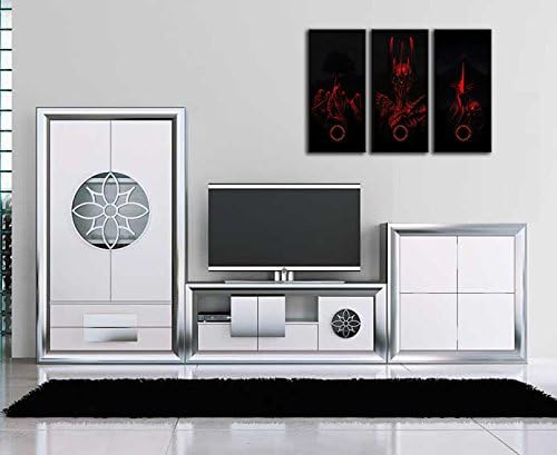 Wandbild - Der Herr der Ringe, Sauron, 97 x 62 cm, Holzdruck - XXL Format - Kunstdruck, ref.26013