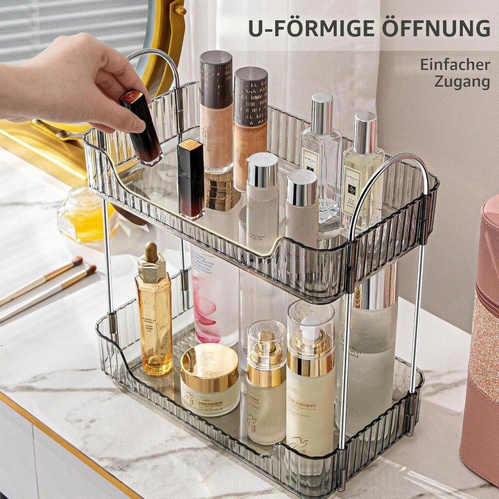 Make up Organizer, Kosmetik Organizer, Beauty Organizer, Hautpflege Organizer für Badezimmer (2 Schi