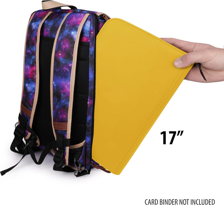 ENHANCE Sammelkarten-Aufbewahrungsbox-Rucksack in voller Grösse für Spielkarten – Platz für Kartenor