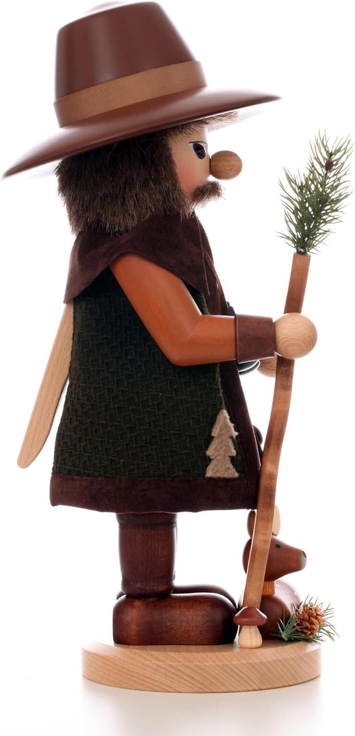 Christian Ulbricht Nussknacker Waldmann mit Rehkitz Natur - 39,5 cm