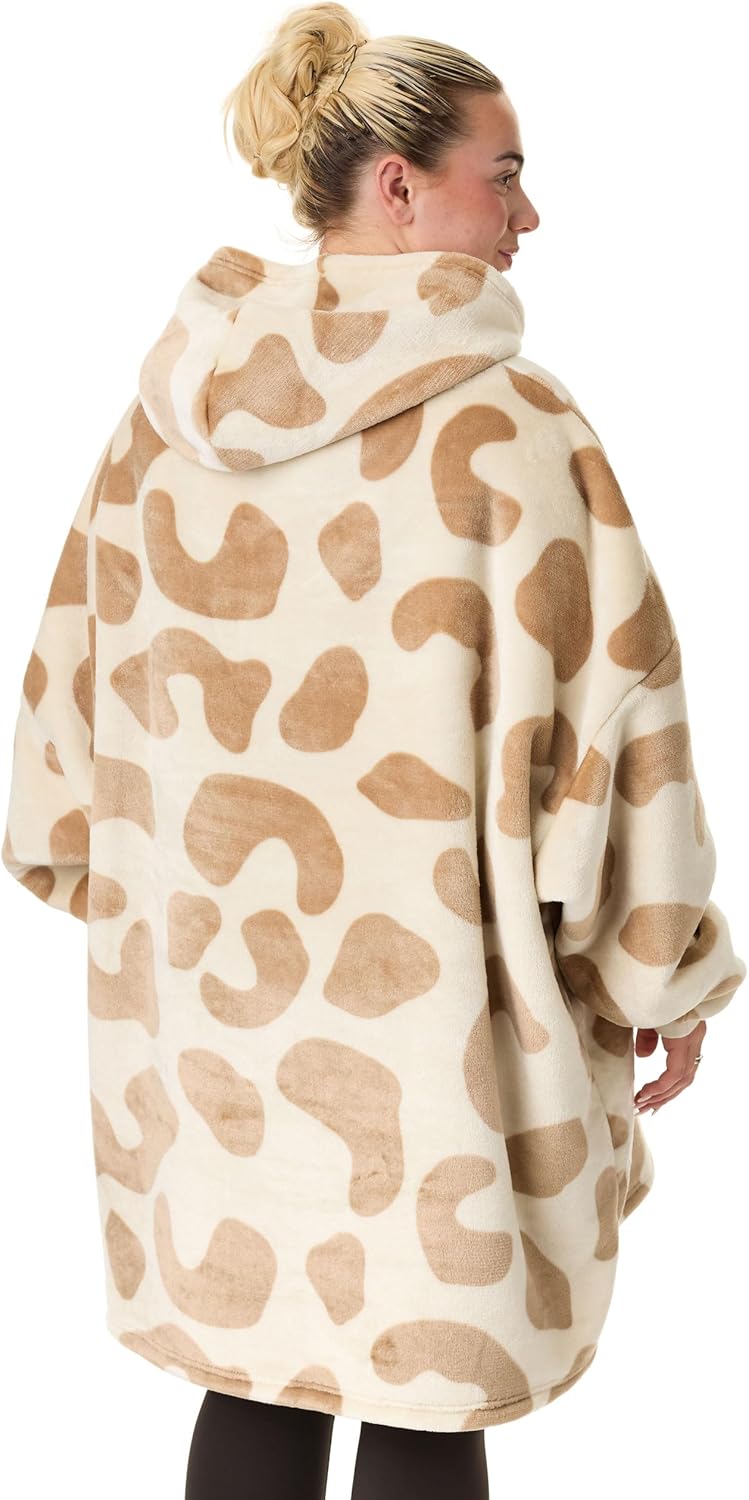 Disney tragbarer Decken-Hoodie | Kapuzenpullover für Erwachsene mit thematischem Aufdruck, Einheitsg
