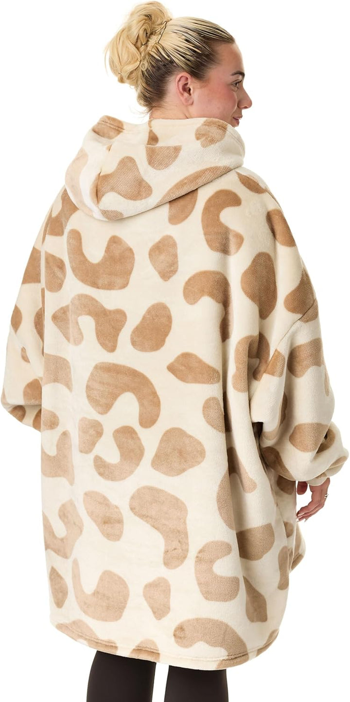 Disney tragbarer Decken-Hoodie | Kapuzenpullover für Erwachsene mit thematischem Aufdruck, Einheitsg