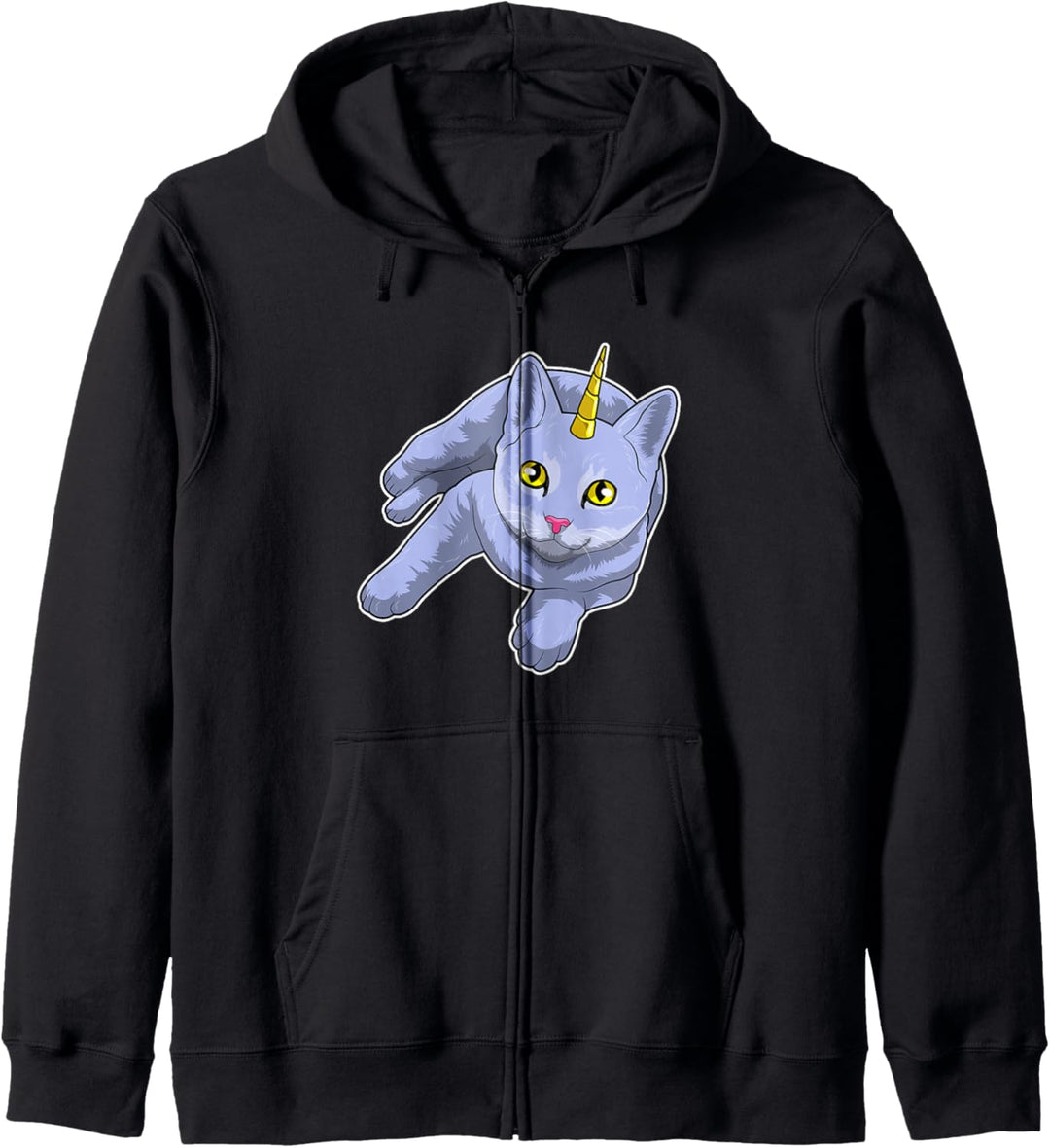 Katze Einhorn Kapuzenjacke