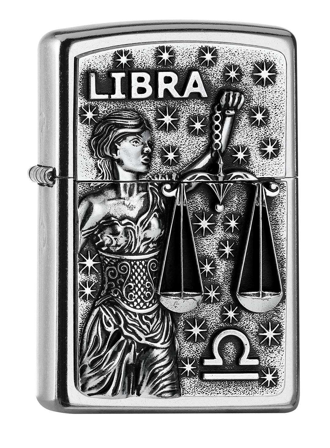 Zippo 2006502 PL 207 Libra Tierkr. V19 Feuerzeug, Messing, Design, 5,83,81,2